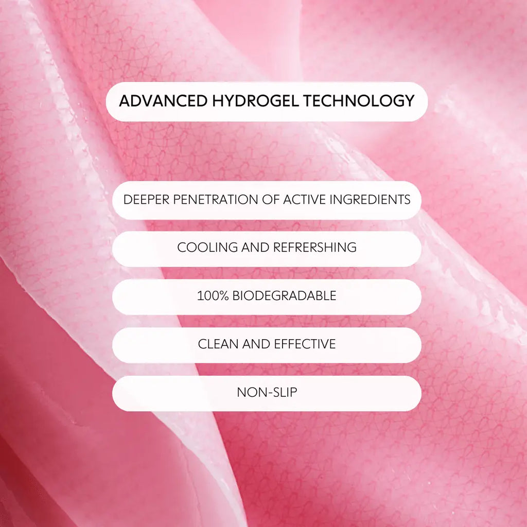 LOOPS Double Take Glow Hydrogel Sheet Mask with glowing skincare ingredients, designed to hydrate and brighten skin.