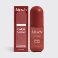 KITSCH Oak & Amber Hair Perfume bottle with elegant packaging and amber-colored liquid inside.