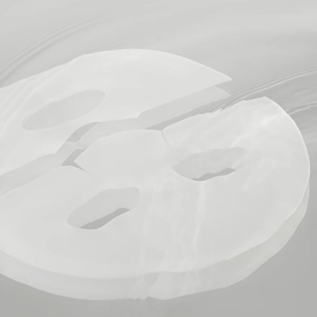 Biodance Bio-Collagen Real Deep Mask showing a close-up of the sheet mask with collagen ingredients on the packaging