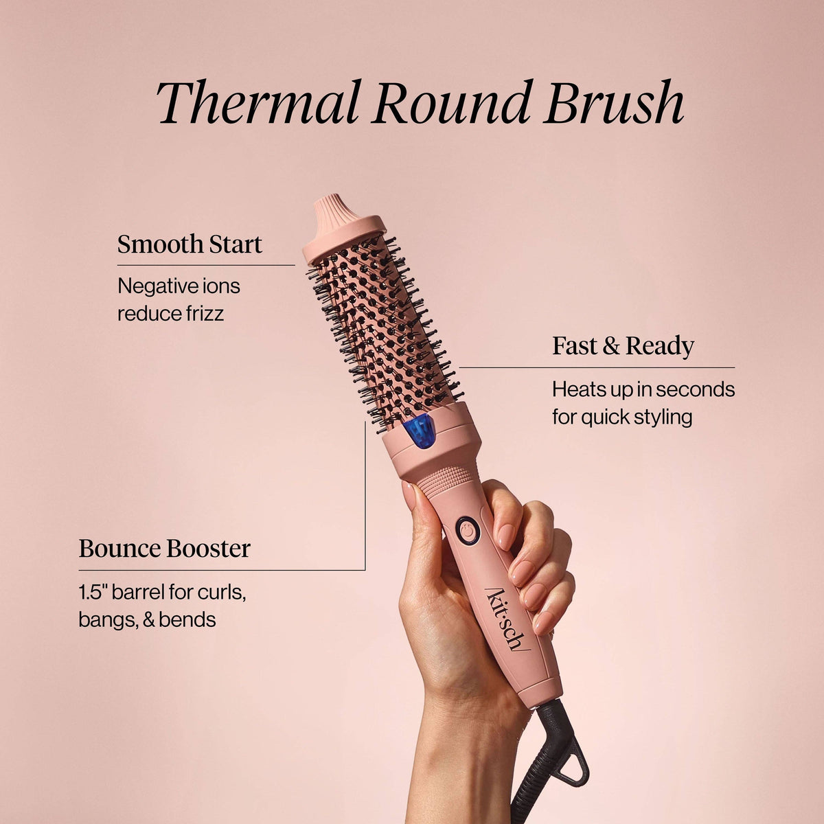 KITSCH - Volumizing Thermal Hair Brush Medium