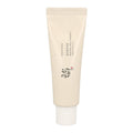 Beauty of Joseon Relief Sun Rice + Probiotics SPF50+ PA+++ sun protection cream in a jar with a white and pink design