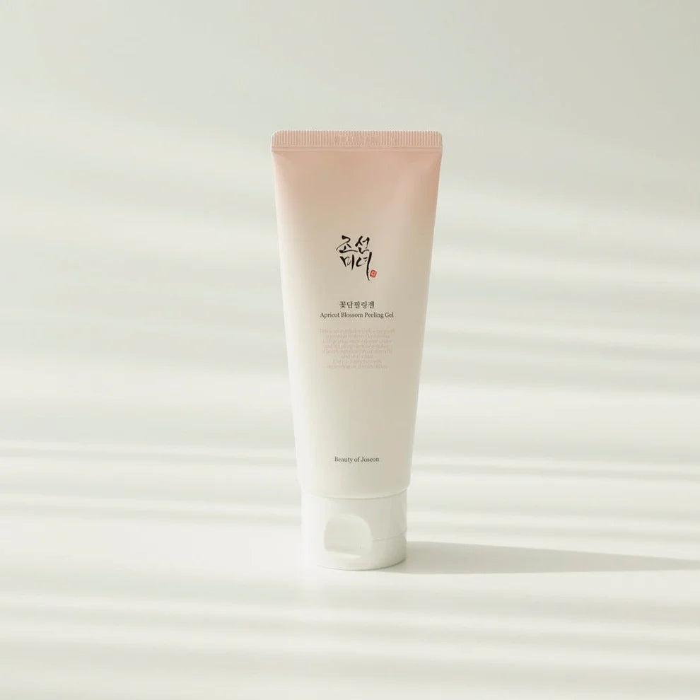 Beauty of Joseon Apricot Blossom Peeling Gel 100ml bottle with apricot blossom extract and peel-off gel texture.